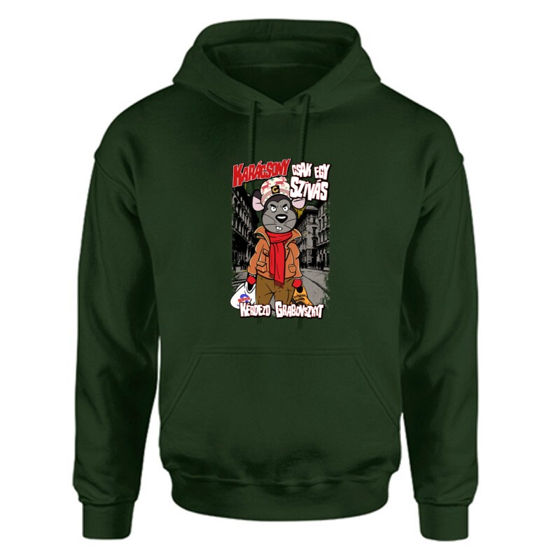 Karácsony csak egy szívás. Kérdezd Grabovszky-t Unisex Kapucnis Pulcsi