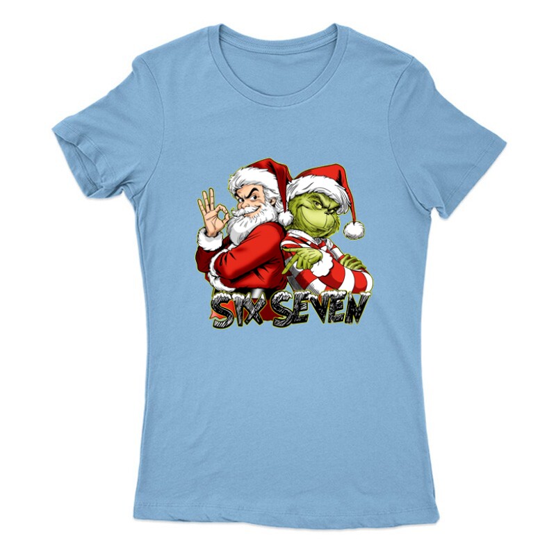 Six seven 67 grinch & Santa Claus Női Póló
