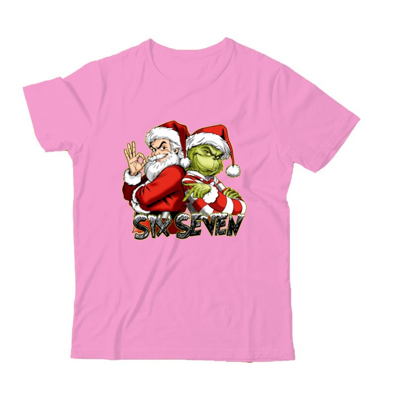Six seven 67 grinch & Santa Claus Gyermek Póló