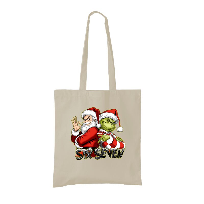 Six seven 67 grinch & Santa Claus Bevásárló Táska