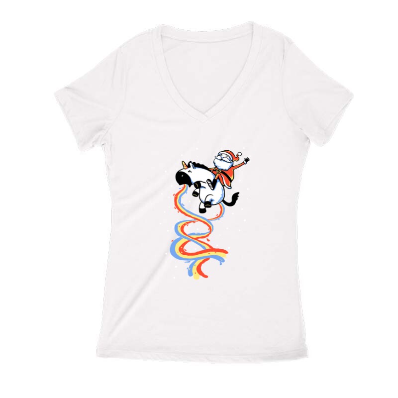 Szivárványon érekeztem Női V Kivágott póló