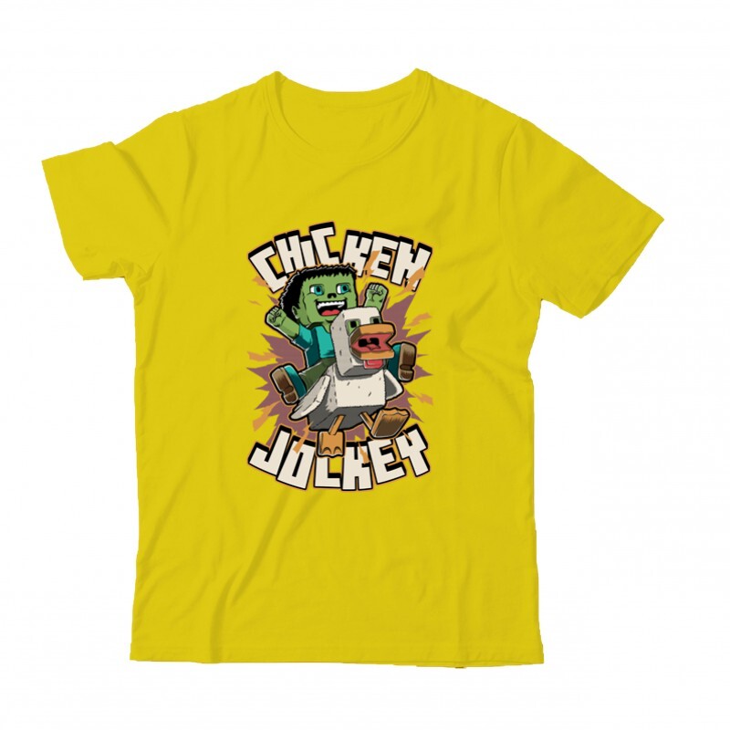 Chicken Jockey Minecraft Gyermek Póló