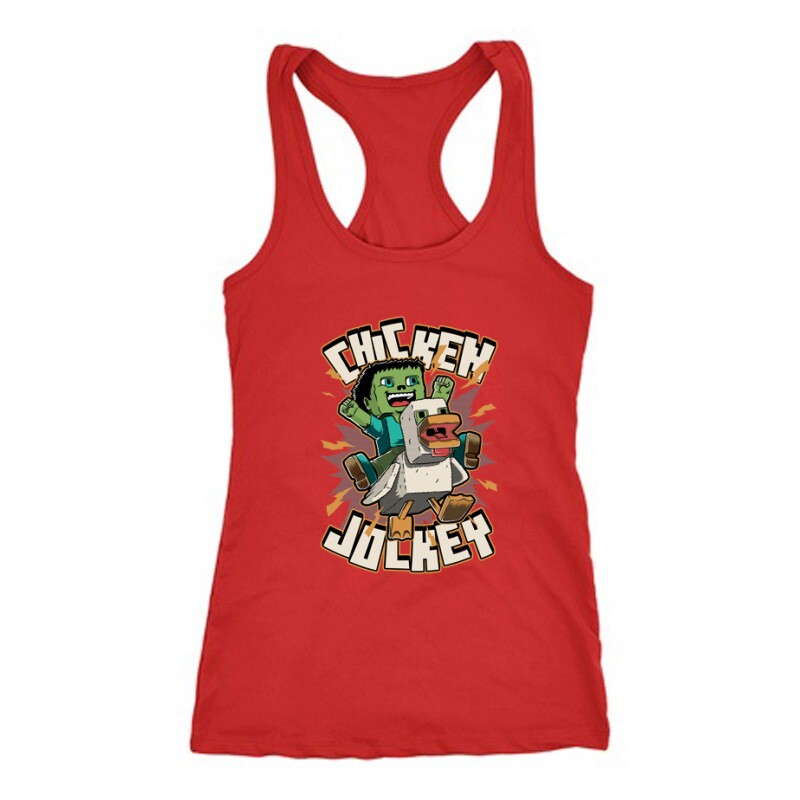 Chicken Jockey Minecraft Női Trikó