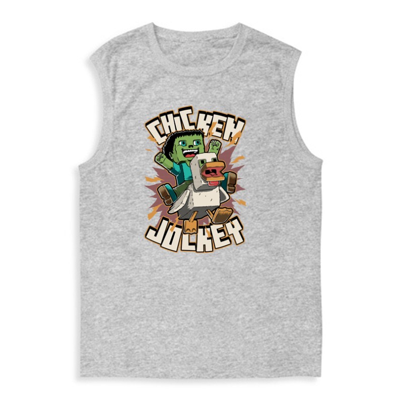 Chicken Jockey Minecraft Férfi Trikó