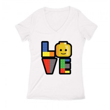 Lego Love Női V Kivágott póló
