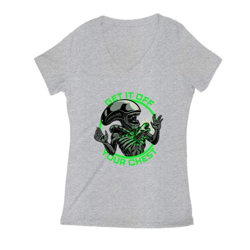 Get it off Your chest Női V Kivágott póló