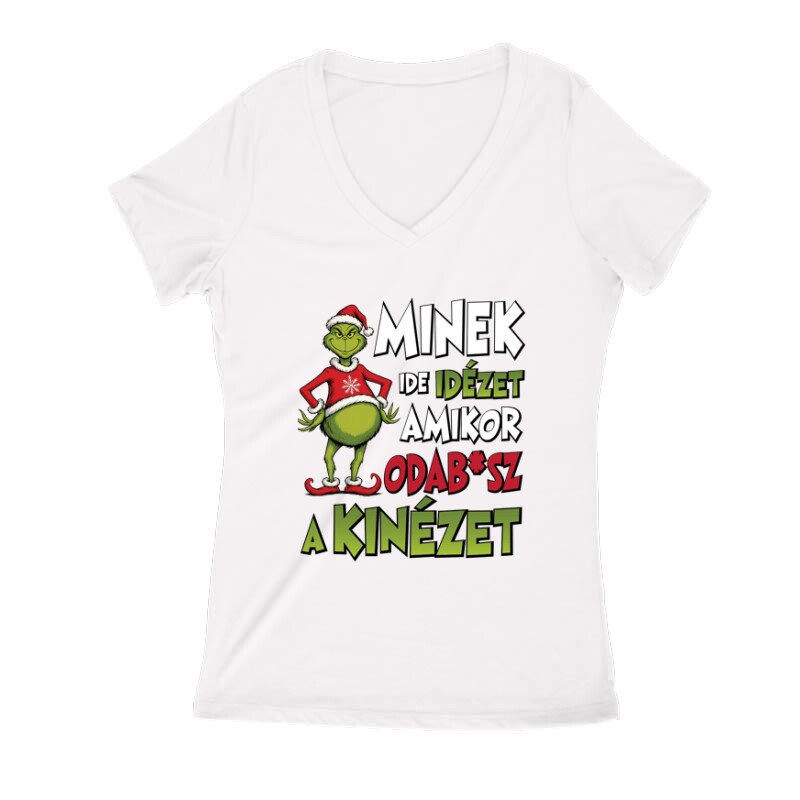 Minek ide idézet amikor odab*sz a kinézet Női V Kivágott póló