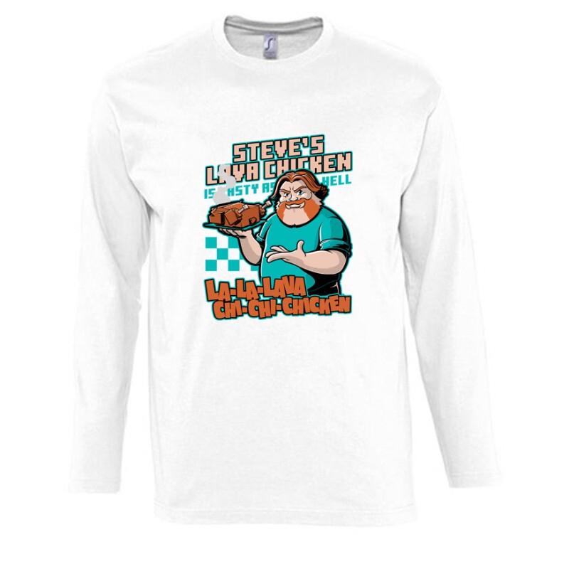 Steve's lava chicken Hosszú Ujjú Póló