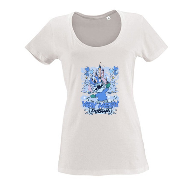 Very merry Stitchmas Női O Nyakú Póló