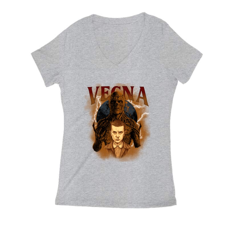 Stranger Things Vecna Női V Kivágott póló