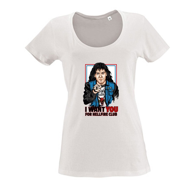 Eddie Hellfire Club Női O Nyakú Póló