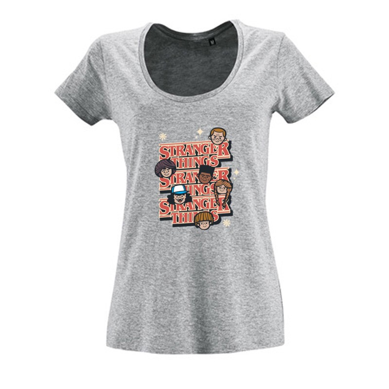 Stranger Things Kids Női O Nyakú Póló