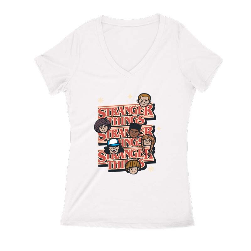 Stranger Things Kids Női V Kivágott póló