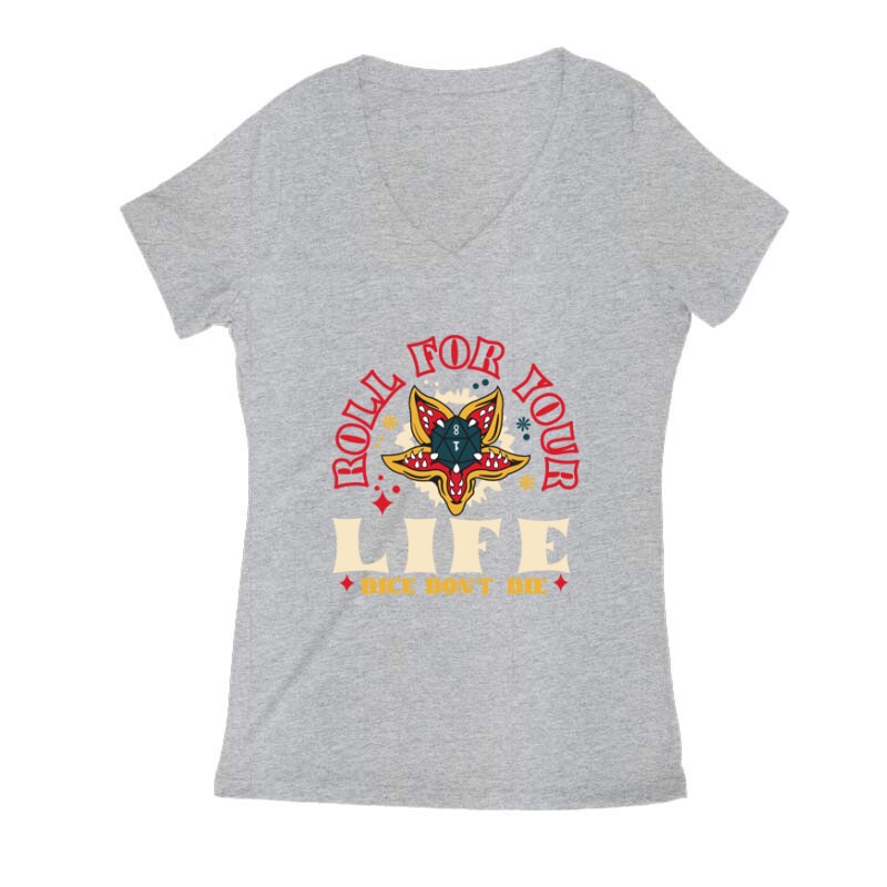 Roll four your  life Női V Kivágott póló