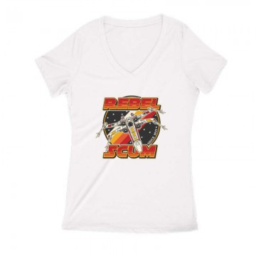 Rebel Scum Női V Kivágott póló