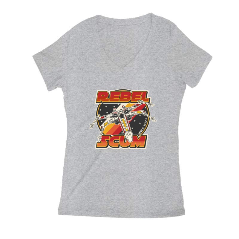 Rebel Scum Női V Kivágott póló