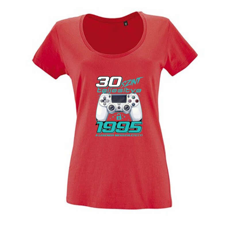 Gamer Szülinapi Női O Nyakú Póló