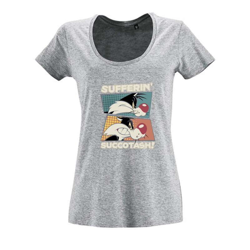 Sufferin Succotash Női O Nyakú Póló