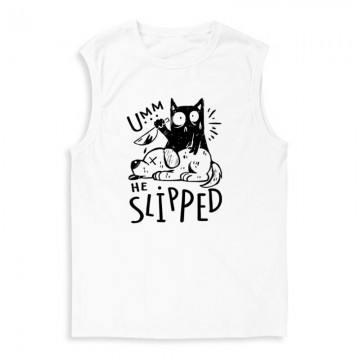 Umm.. He Slipped Férfi Trikó