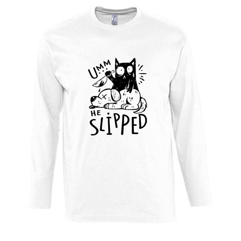 Umm.. He Slipped Hosszú Ujjú Póló