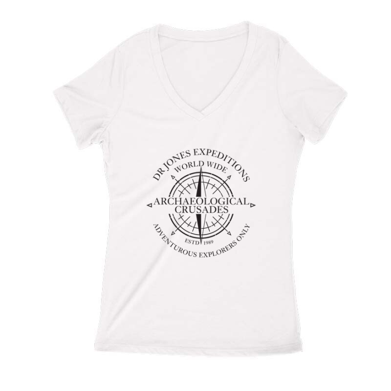 Archaeological Crusades Női V Kivágott póló