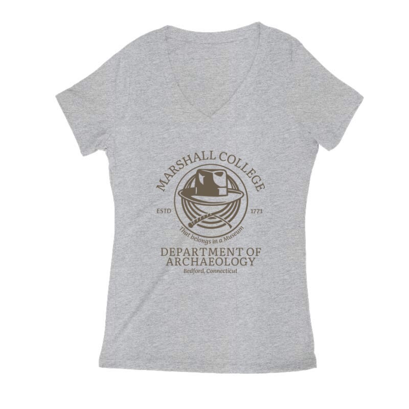 Marshall college Női V Kivágott póló