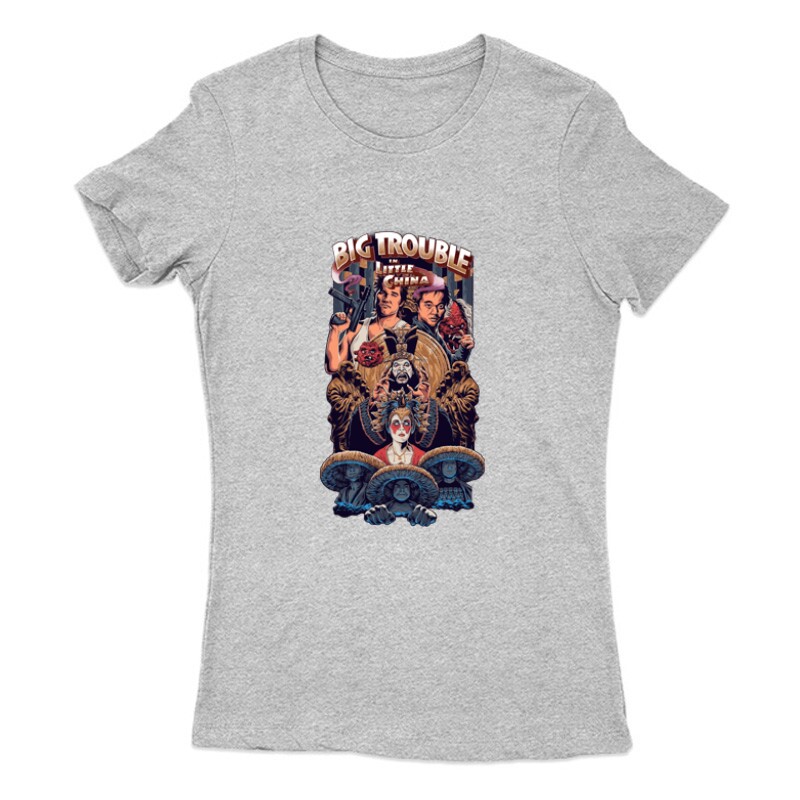 Nagy zűr kis Kínában poster 4 Női Póló