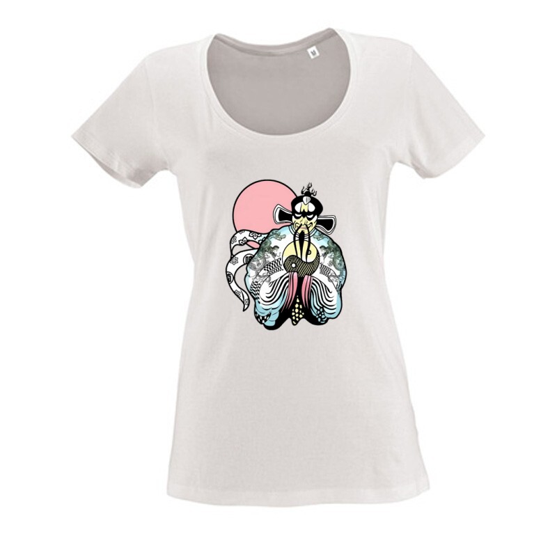 Jack Burton Fu Manchu Női O Nyakú Póló