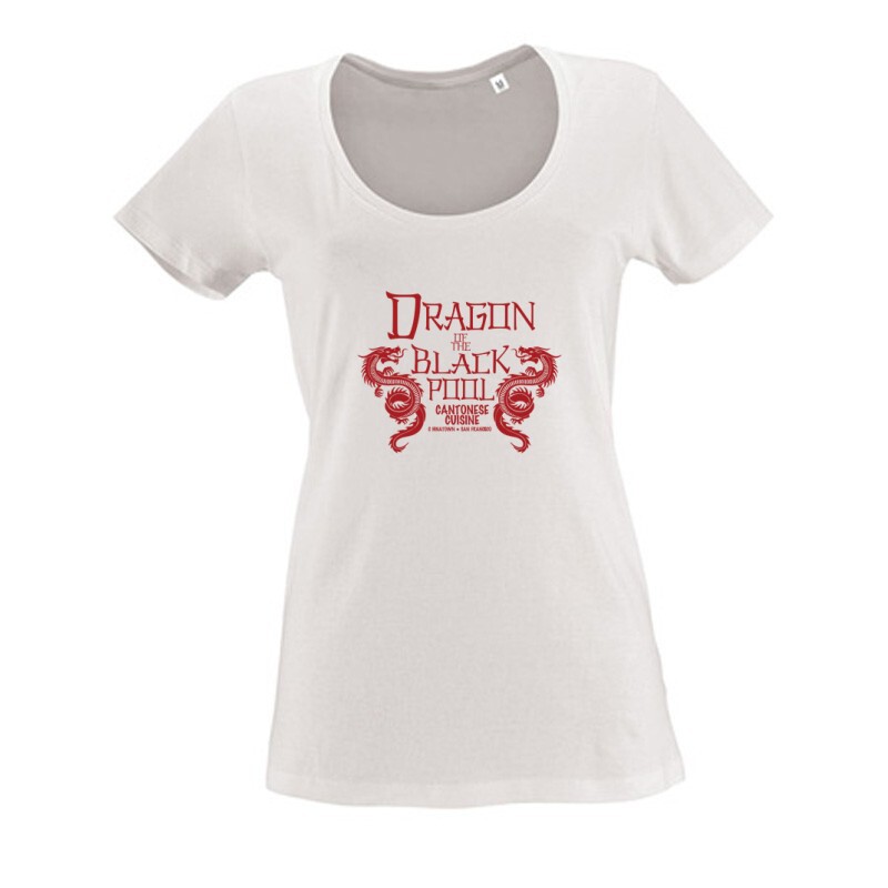 Dragon of the black pool Női O Nyakú Póló