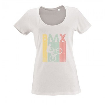 BMX retro Női O Nyakú Póló