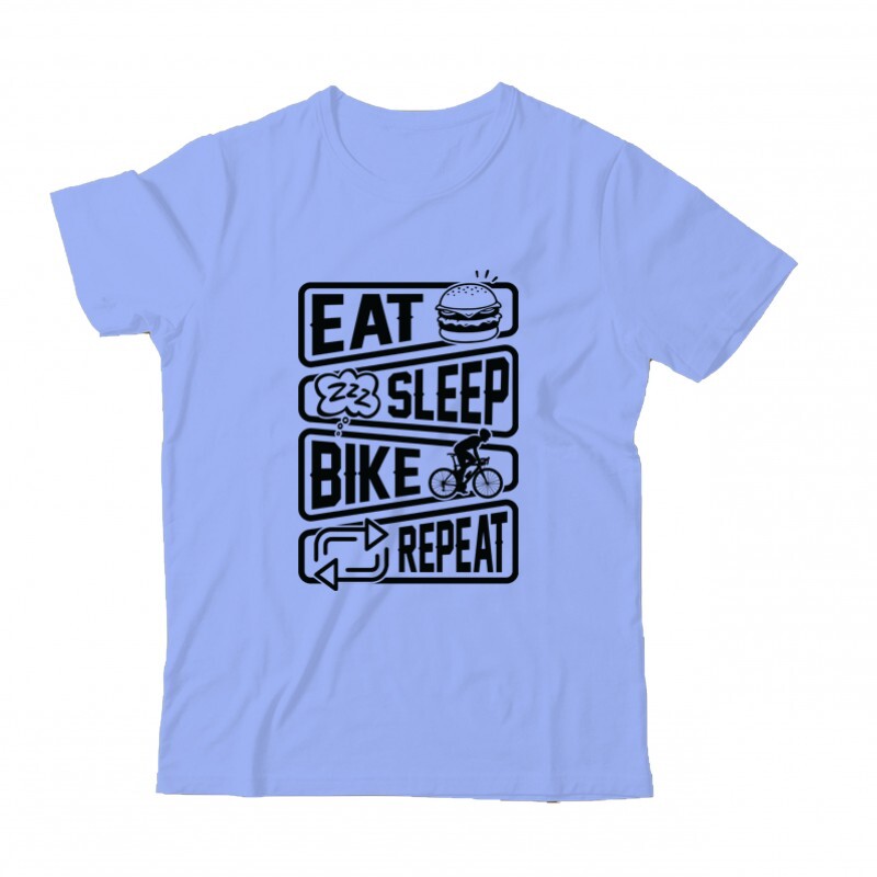 Eat sleep bike repeat Gyermek Póló