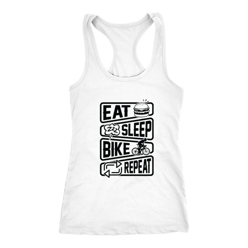 Eat sleep bike repeat Női Trikó