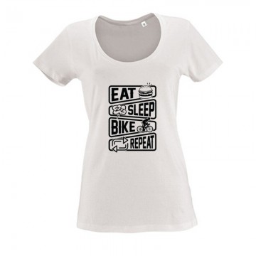 Eat sleep bike repeat Női O...