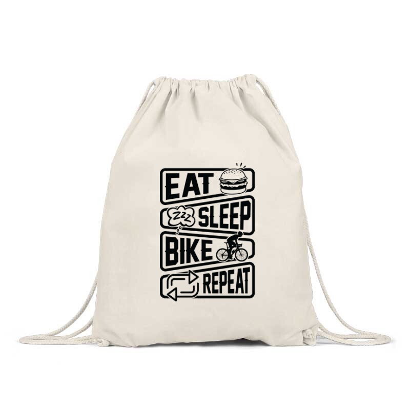 Eat sleep bike repeat Hátizsák