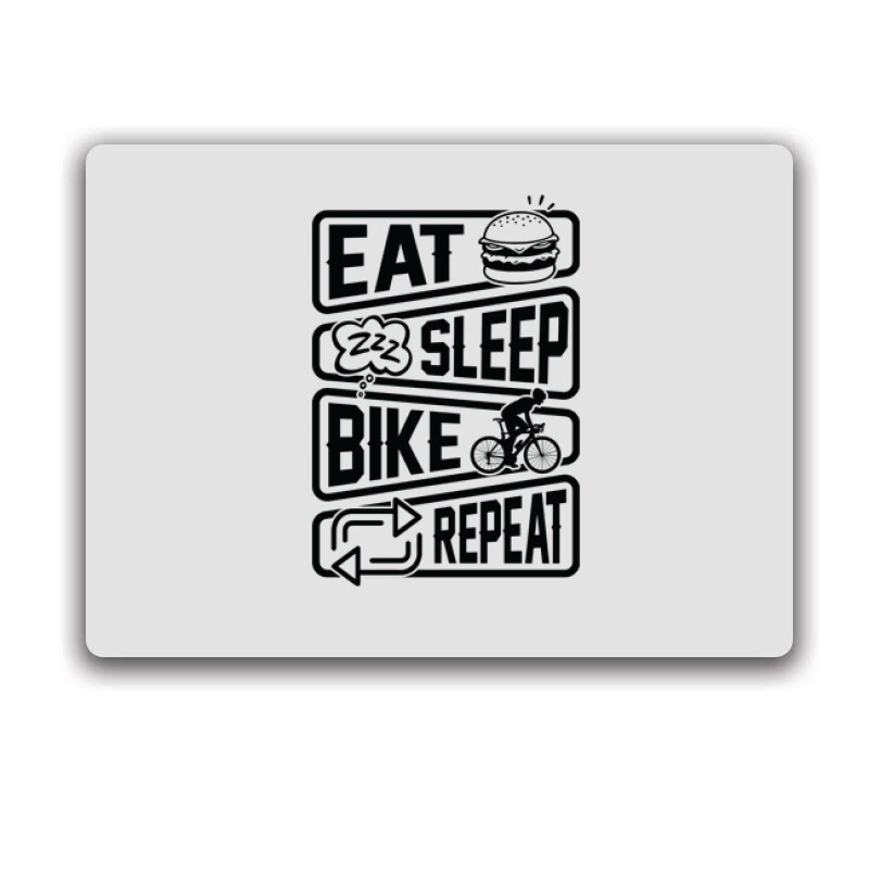 Eat sleep bike repeat Egérpad