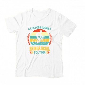 Legtöbb időt bringázással...