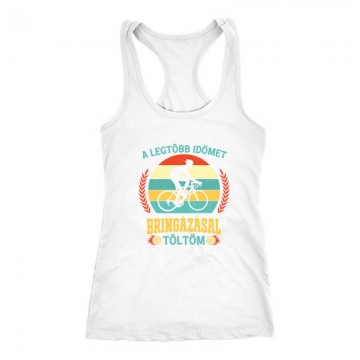 Legtöbb időt bringázással...