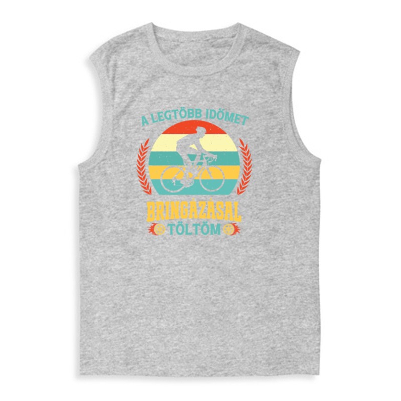 Legtöbb időt bringázással töltöm Férfi Trikó