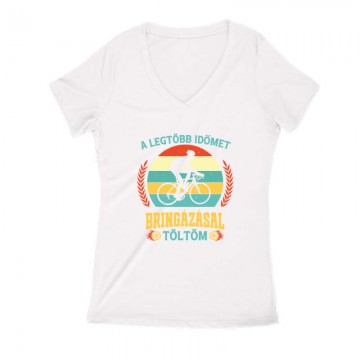 Legtöbb időt bringázással...