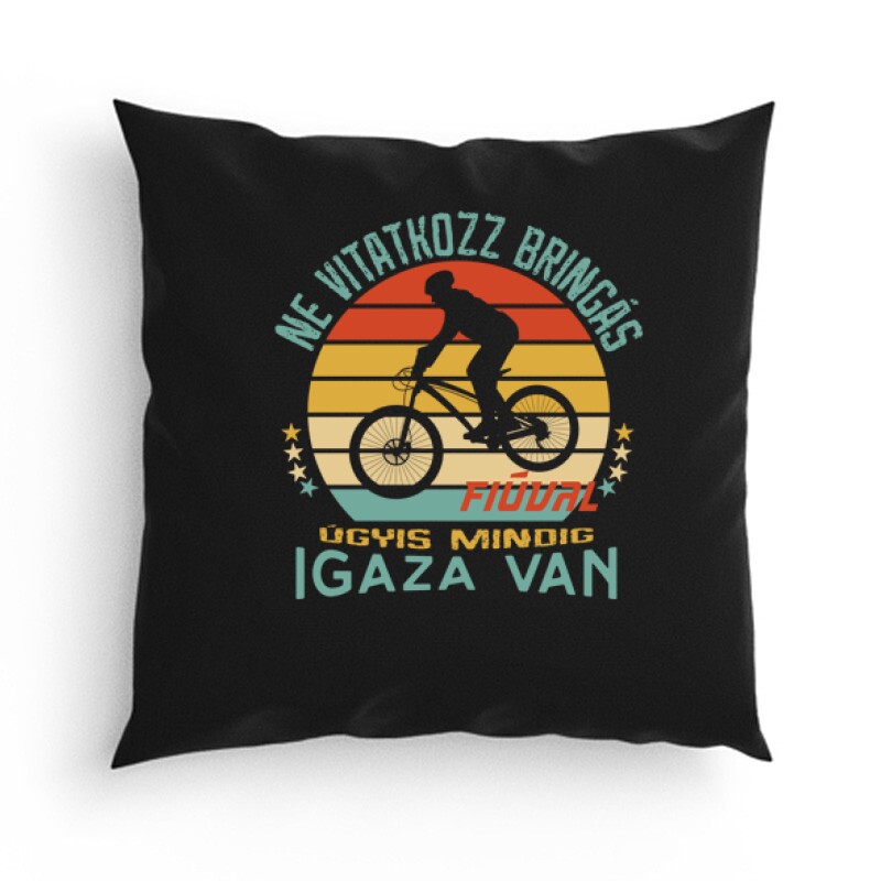 Ne vitatkozz bringás fiúval Párna