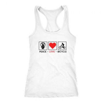 Peace love bicycle Női Trikó