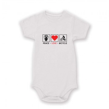 Peace love bicycle Baby Body
