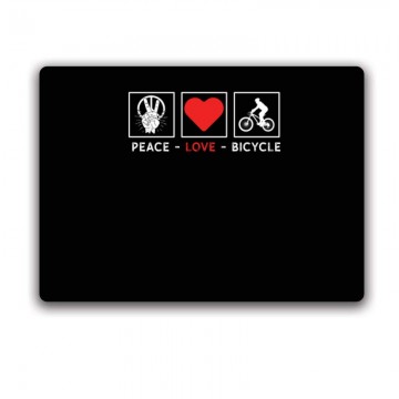 Peace love bicycle Egérpad