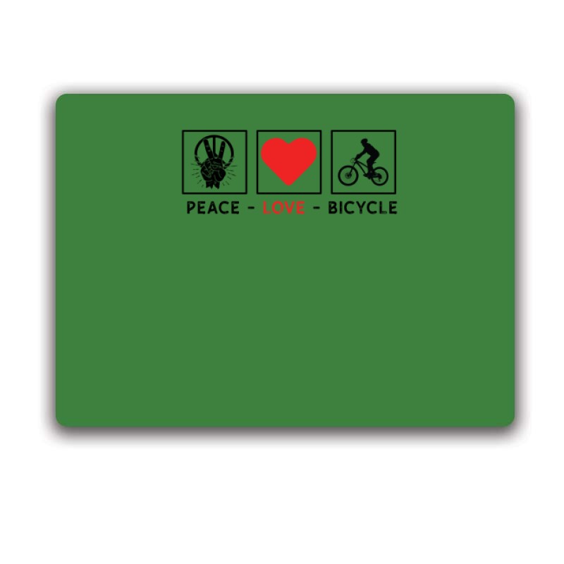 Peace love bicycle Egérpad