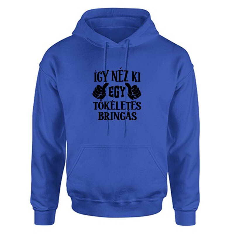 Így néz ki egy tökéletes bringás Unisex Kapucnis Pulcsi