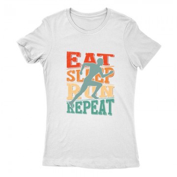 Eat sleep run repeat Női Póló