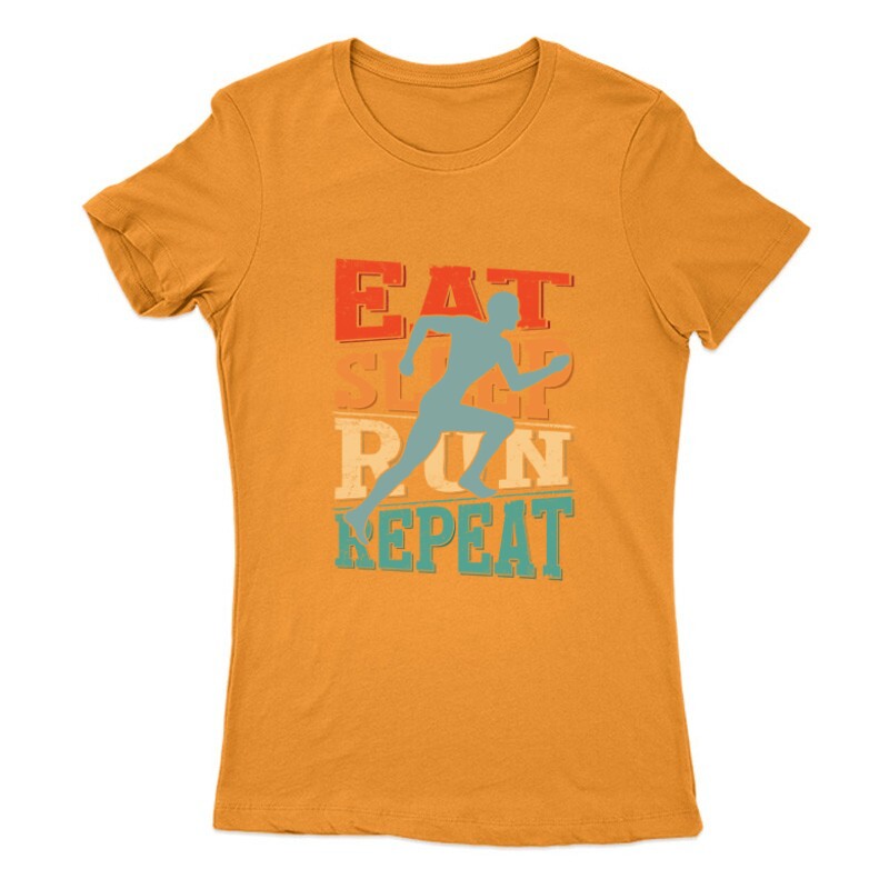 Eat sleep run repeat Női Póló