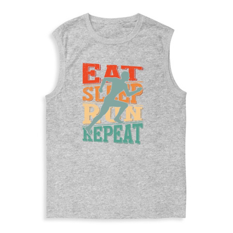 Eat sleep run repeat Férfi Trikó