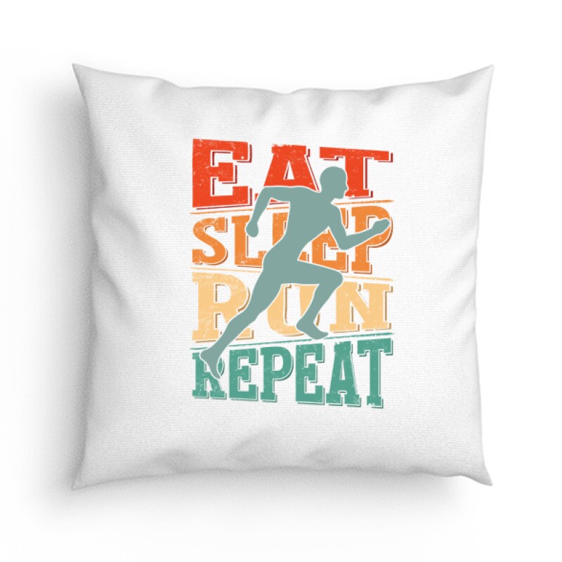 Eat sleep run repeat Párna