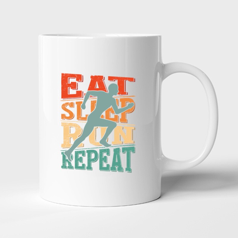 Eat sleep run repeat Bögre